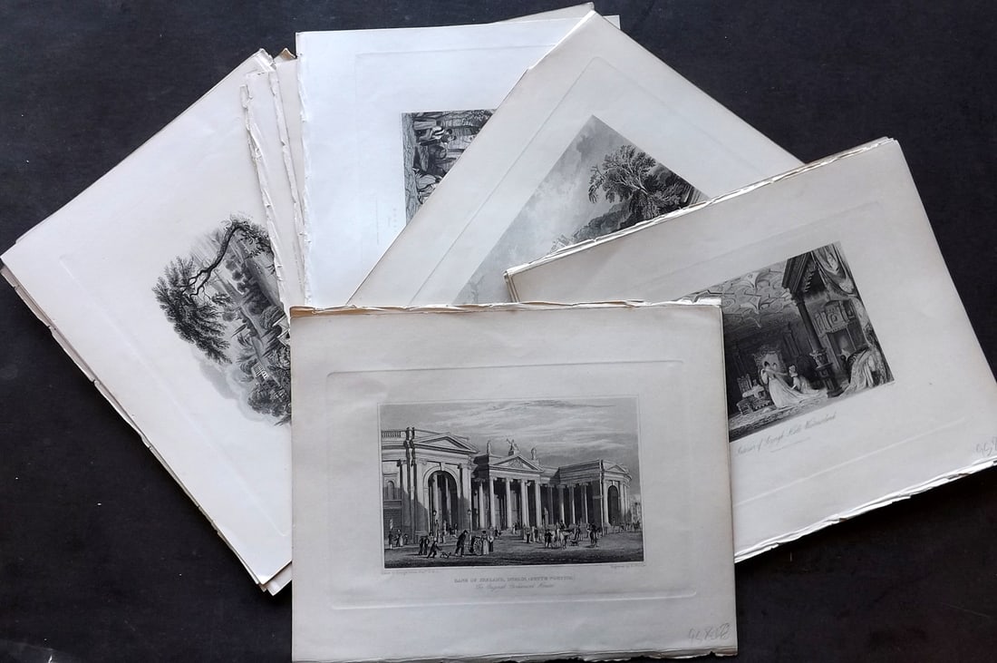 Fisher (Pub) 1844 Lot of 20 Antique Prints. World Views (1 of 5)