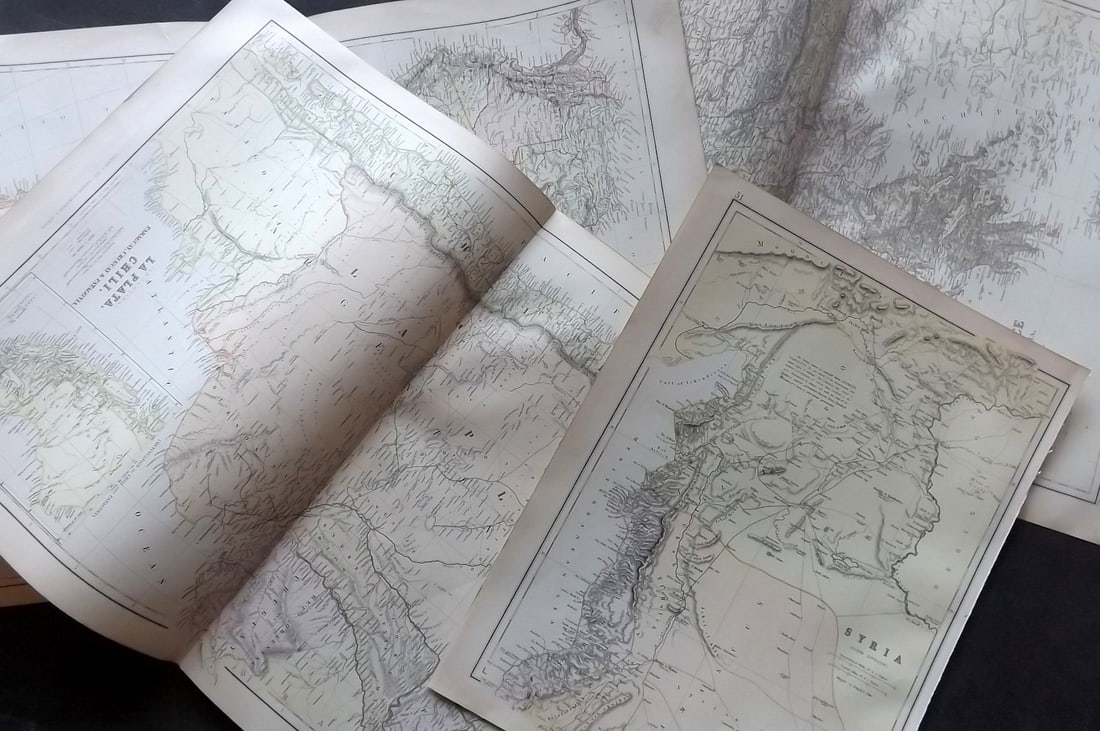 Weller & Blackie 1882 Mixed Lot of 11 Antique Maps (1 of 7)