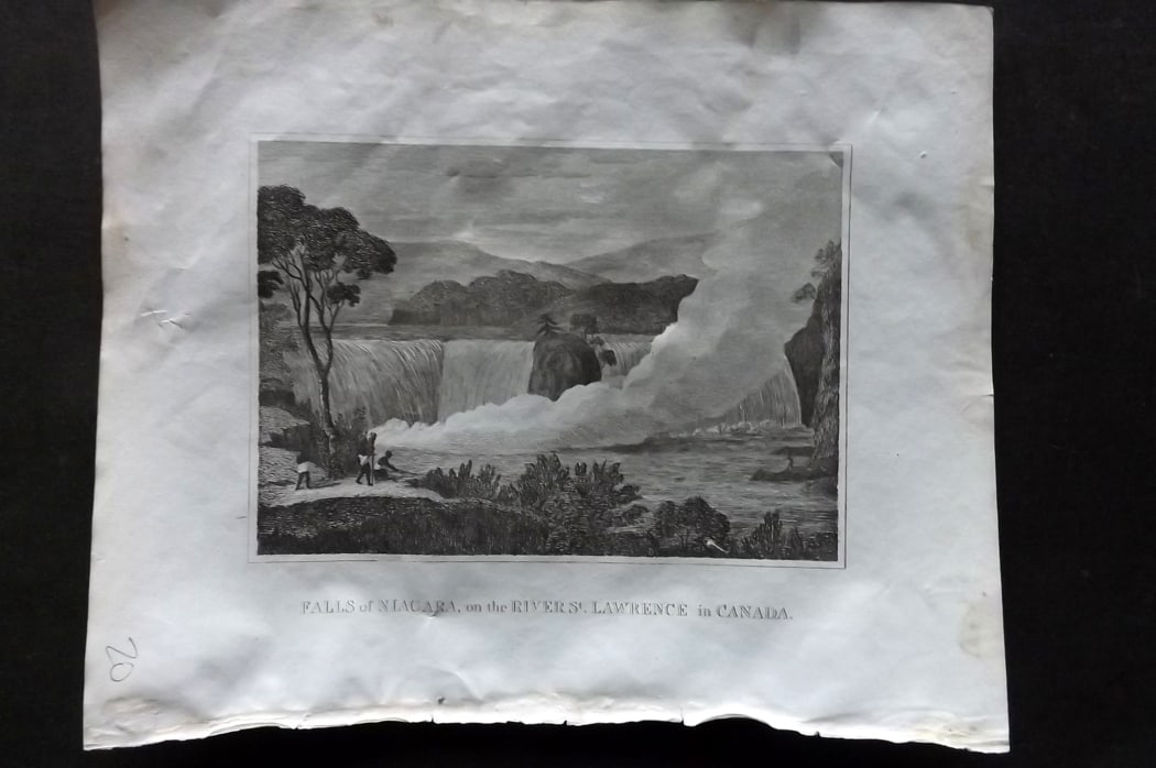 Barclay, James 1812 Antique Print. Niagara Falls, Canada (1 of 1)