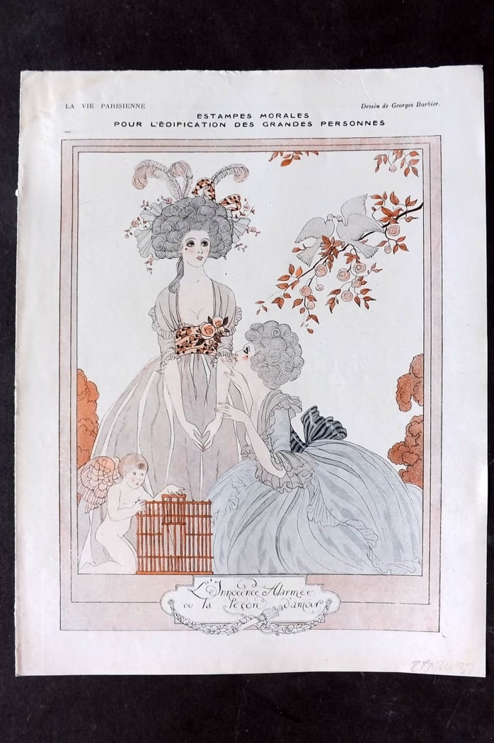 La Vie Parisienne 1919 Art Deco Print. Estampes Morales by Georges Barbier (1 of 1)