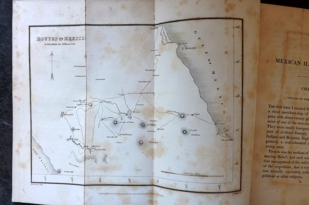 Mexico - Beaufoy, Mark - Meican Illustrations, Rare, Maps/Plates, 1828: "Mexican Illustrations, Founded Upon Facts: Indicative of the Present Condition of Society, Manners, Religion, and Morals, Among the Spanish and Native Inhabitants of Mexico" London: Carpenter and Son