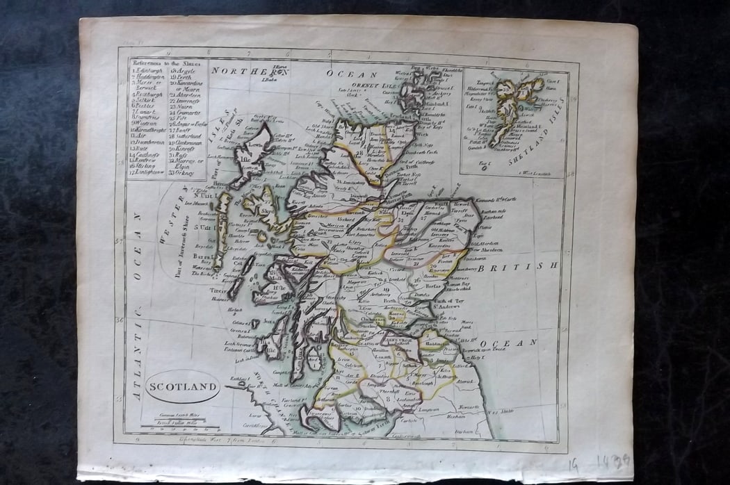 Payne, John 1809 Hand Col Map. Scotland (1 of 1)