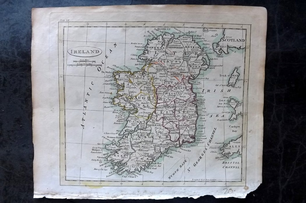 Payne, John 1809 Hand Col Map. Ireland (1 of 1)