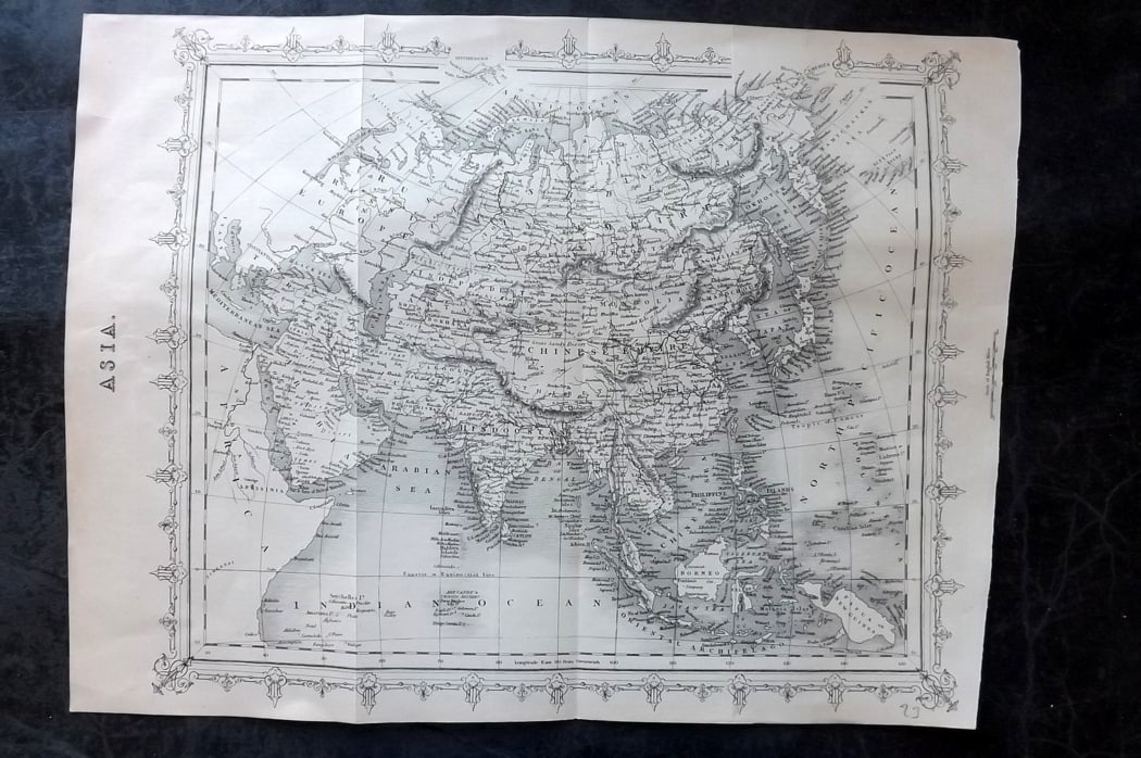 Ainsworth, James 1850's Antique Map. Asia (1 of 1)