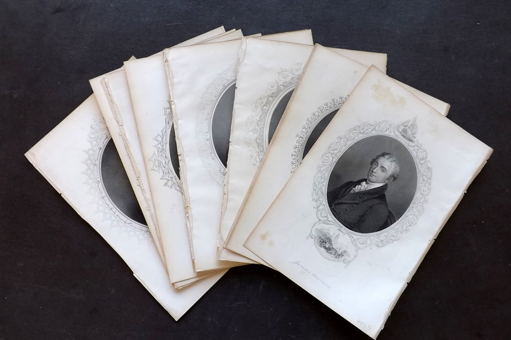 Mackay, Charles 1863 Lot of 19 Steel Engraved USA Portraits (1 of 4)