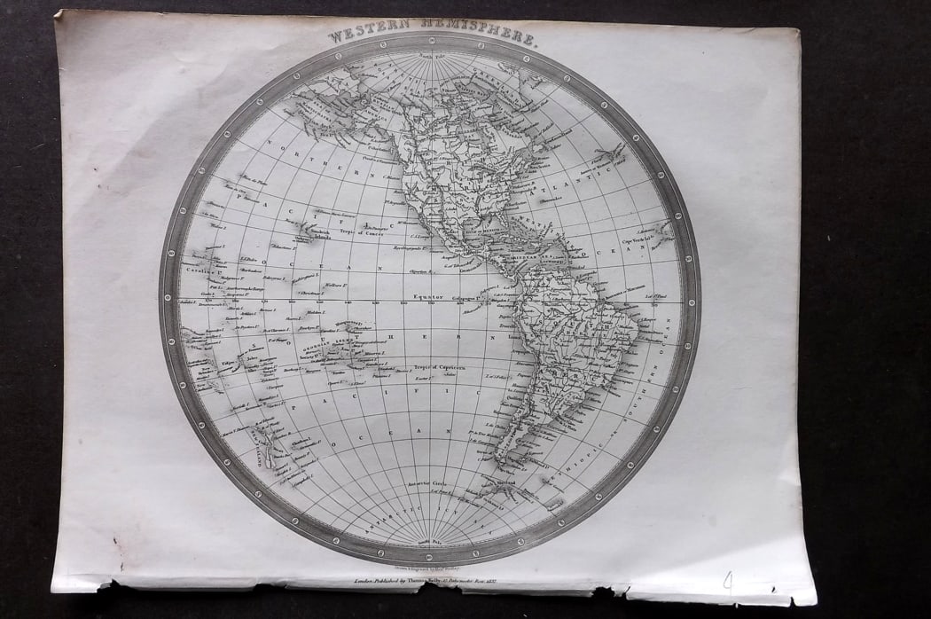 Findlay, Alexander 1841 Antique Map. Western Hemisphere (1 of 1)