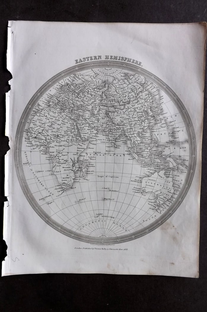 Findlay, Alexander 1841 Antique Map. Eastern Hemisphere (1 of 1)