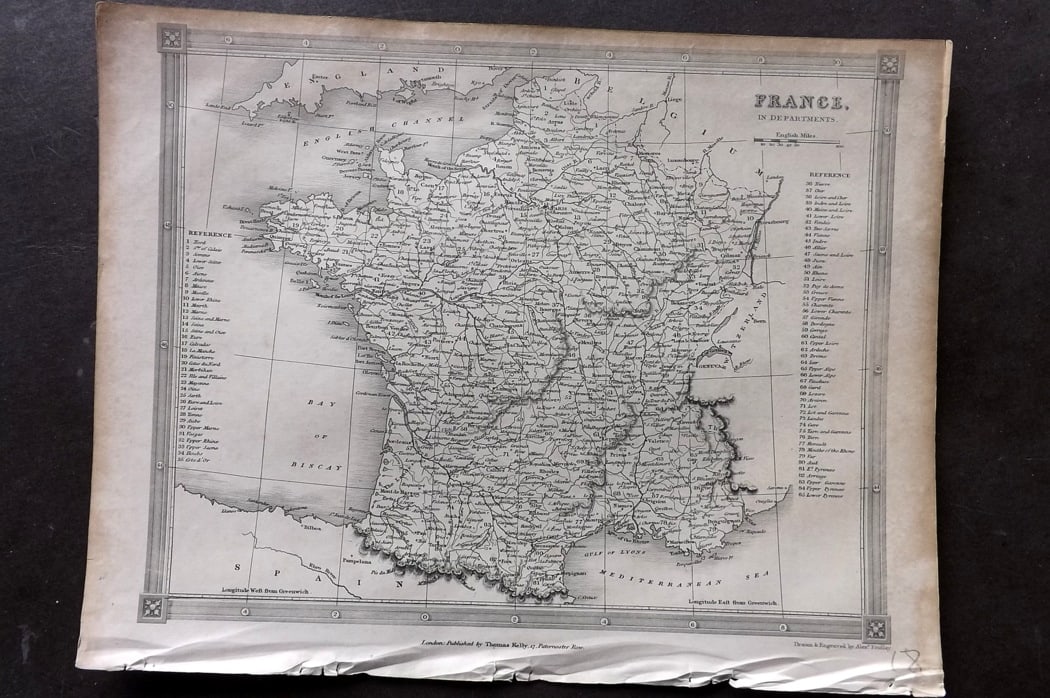 Findlay, Alexander 1841 Antique Map. France (1 of 1)