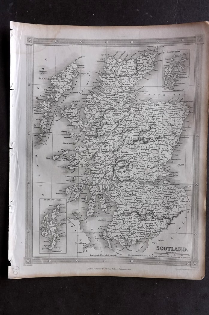Findlay, Alexander 1841 Antique Map. Scotland (1 of 1)