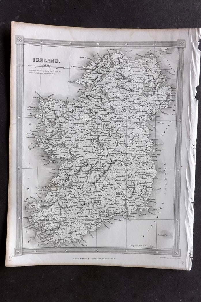 Findlay, Alexander 1841 Antique Map. Ireland (1 of 1)