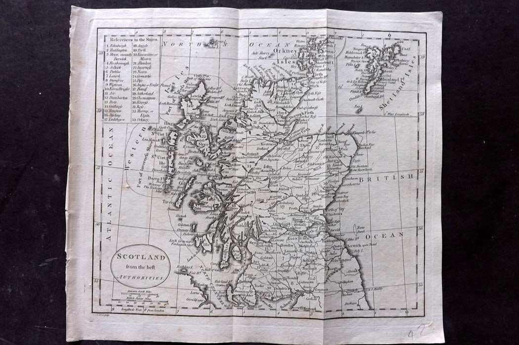 Guthrie, William 1794 Antique Map. Scotland (1 of 1)