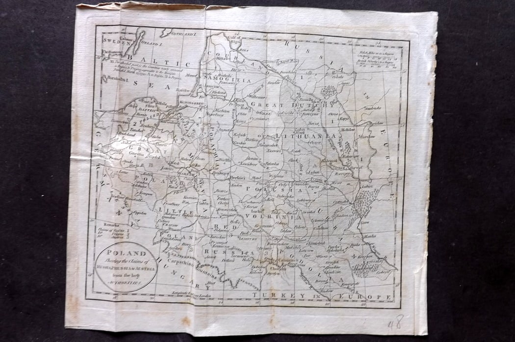Guthrie, William 1794 Antique Map. Poland (1 of 1)