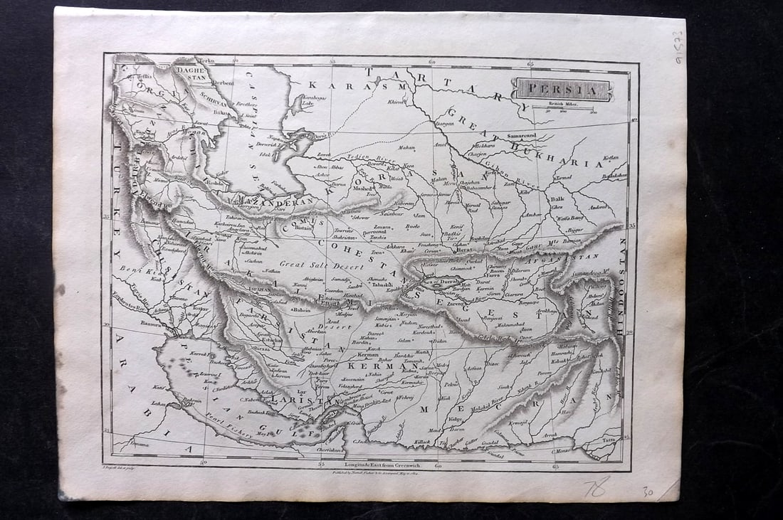 Russell & Barclay C1825 Antique Map. Persia (1 of 1)
