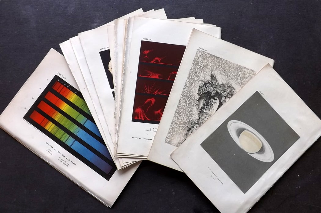 Ball, Robert 1893 Lot of 18 Astronomy Celestial Prints (1 of 4)