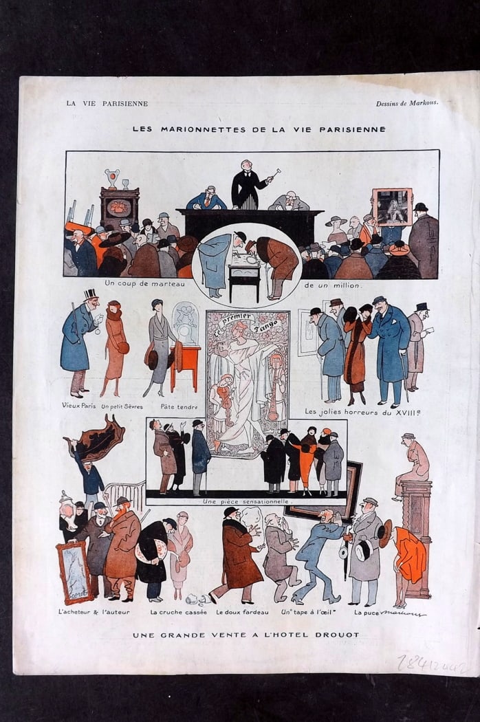 La Vie Parisienne 1919 Print. Les Marionnettes de la vie Parisienne by Markous (1 of 1)