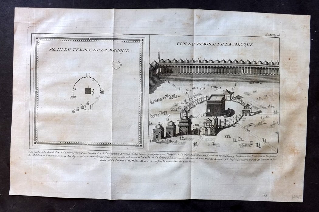 Psalmanazar & Sale C1770 Antique Print. View of Mecca, Saudi Arabia (1 of 1)