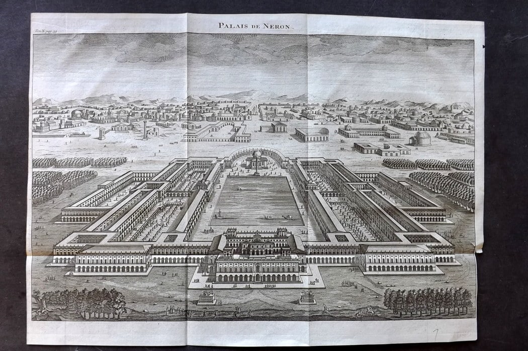 Psalmanazar & Sale C1770 Antique Print. Palace of Neron, Domus Aurea Rome Italy (1 of 1)