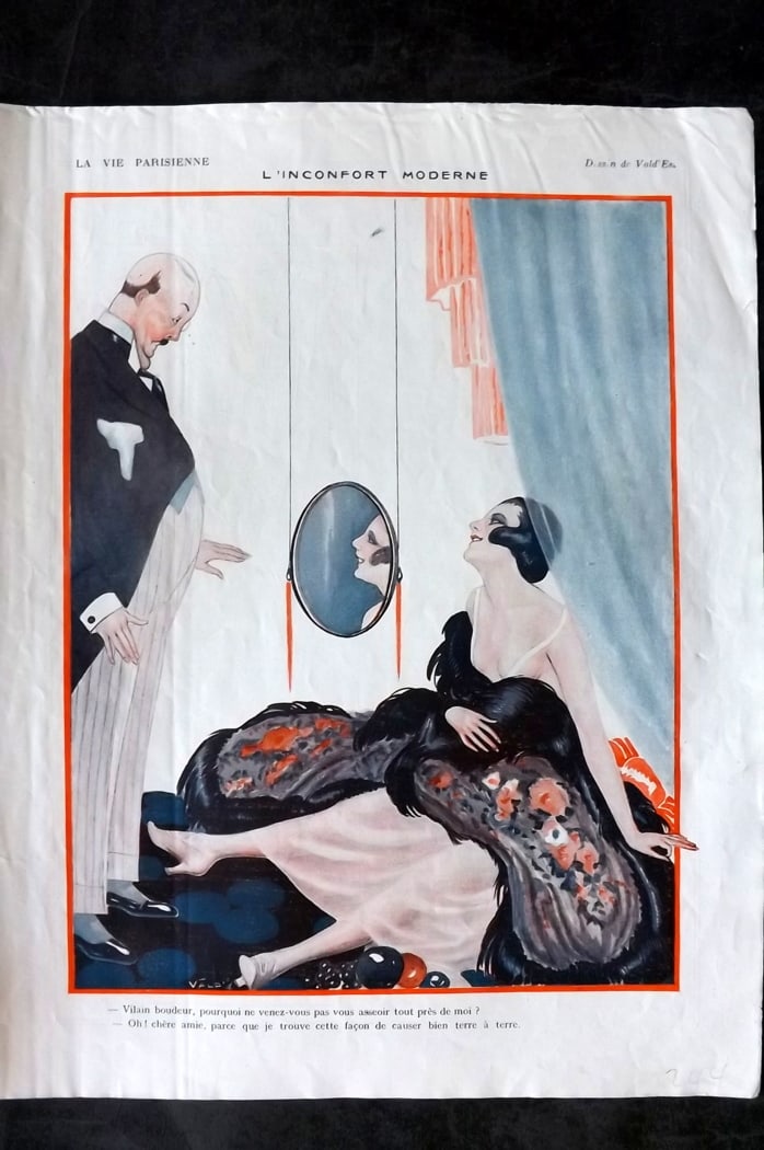 La Vie Parisienne 1922 Art Deco Print. L'Inconfort Moderne by Vald'Es (1 of 1)