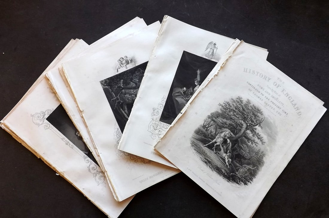 Gaspey, Thomas C1860 Lot of 23 British Historical Prints (1 of 5)