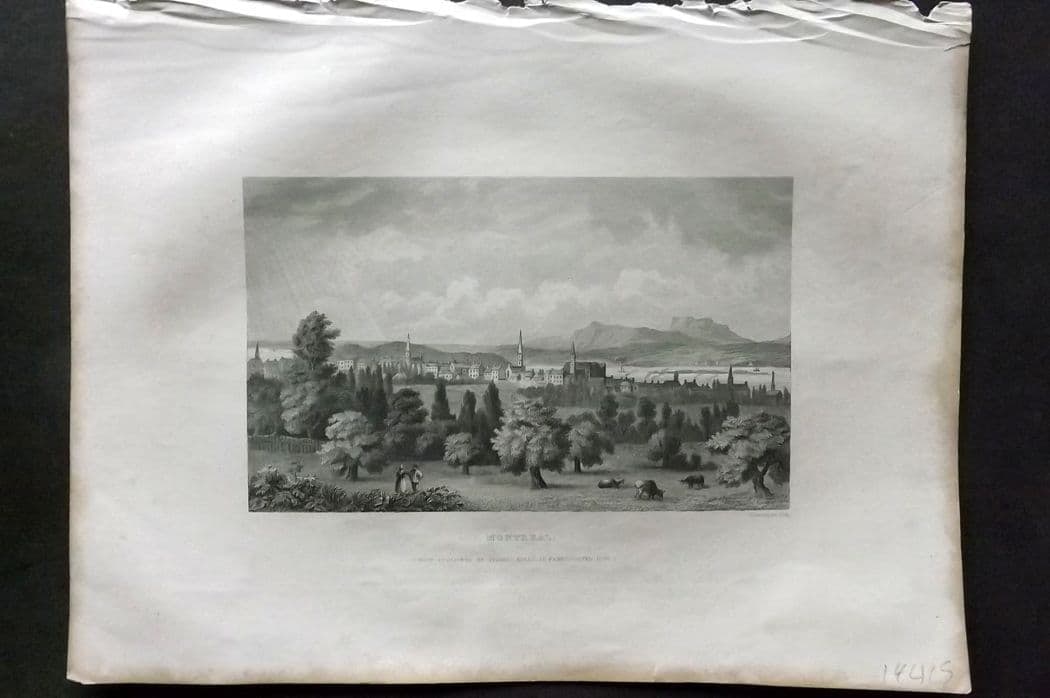 Kelly, Christopher 1841 Antique Print. Montreal, Canada (1 of 1)