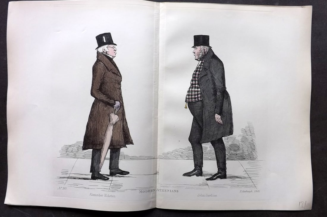 Crombie, Benjamin 1882 Folio HCol Scottish Caricature Portrait. Alexander Kidston & John Jardine 20 (1 of 1)