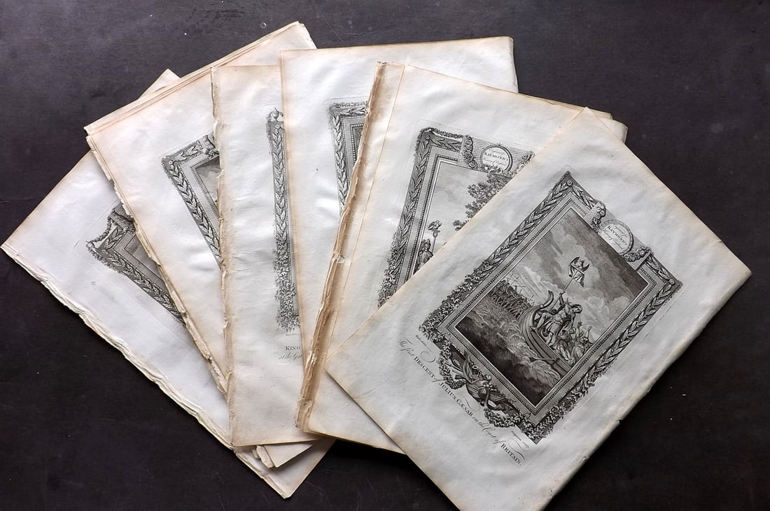 Raymond, G. F. 1790 Lot of 20 Folio British Historical Prints (1 of 6)