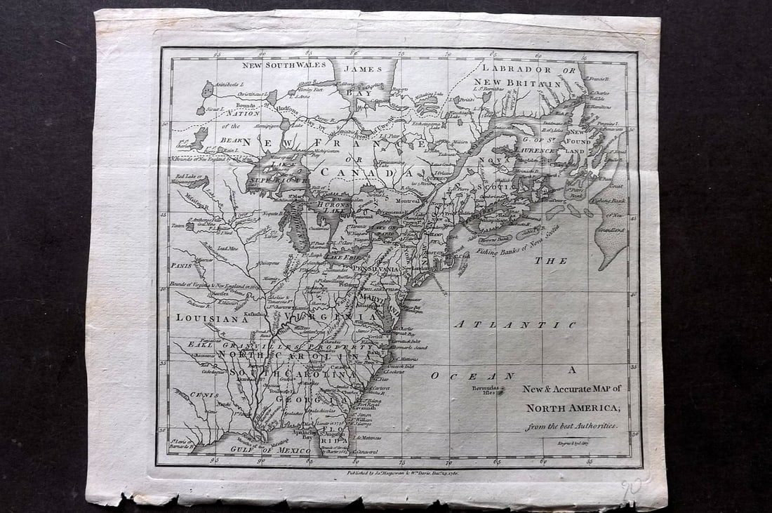 Cary, John 1781 Antique Map. North America (1 of 1)