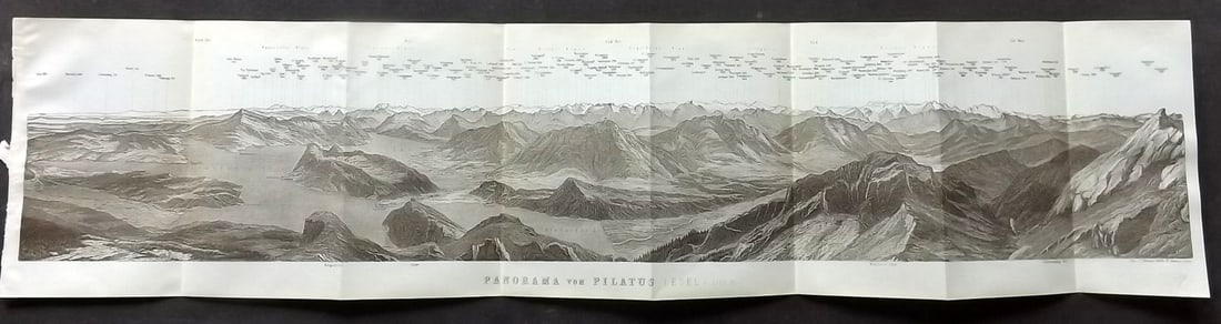 Baedeker, Karl 1897 Panoramic Views of the Swiss Alps. Pilatus, Esel (1 of 1)