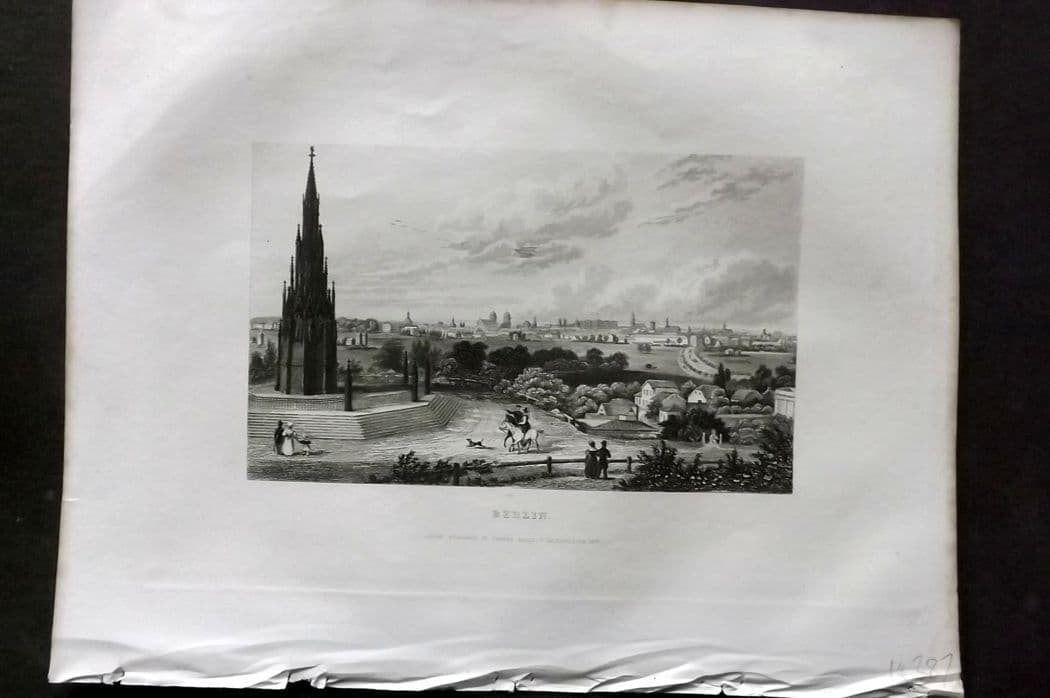 Kelly, Christopher 1841 Antique Print. Berlin, Germany (1 of 1)