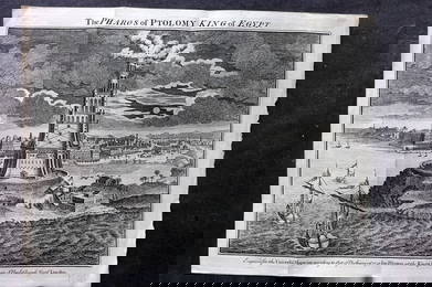 Universal Magazine C1760 Antique Print. Pharo's of Ptolomy King of Egypt