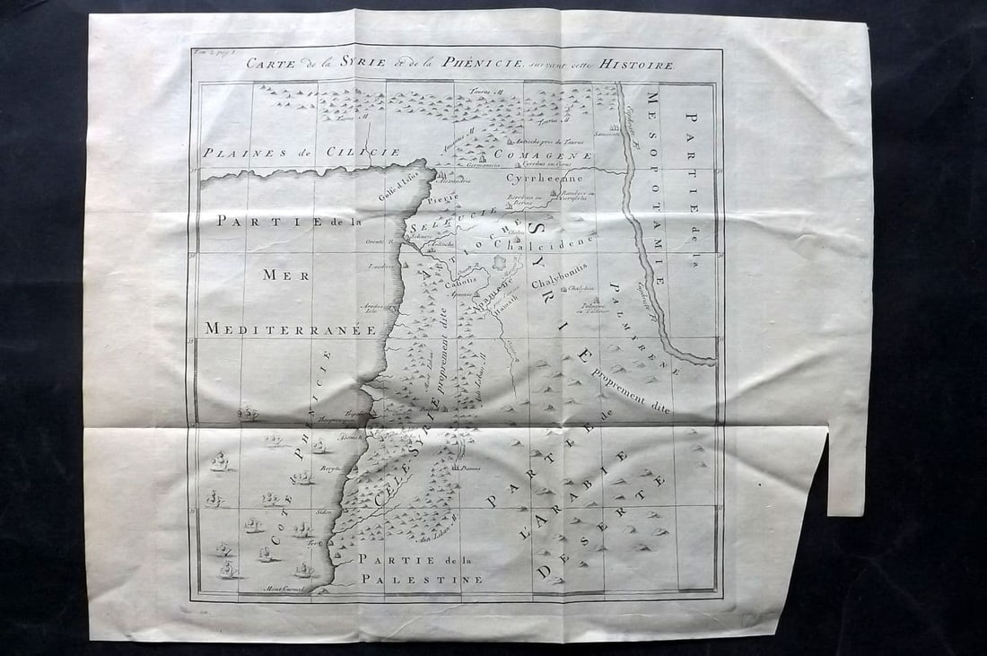 Psalmanazar & Sale C1770 Antique Map. Carte de la Syrie et de la Phenicie (1 of 1)