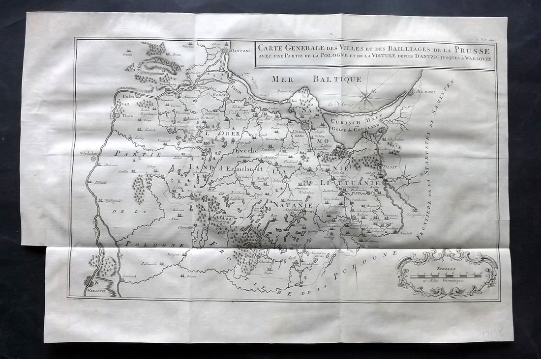 Psalmanazar & Sale C1770 Prusse avec une Partie de la Pologne. Prussia Poland (1 of 1)