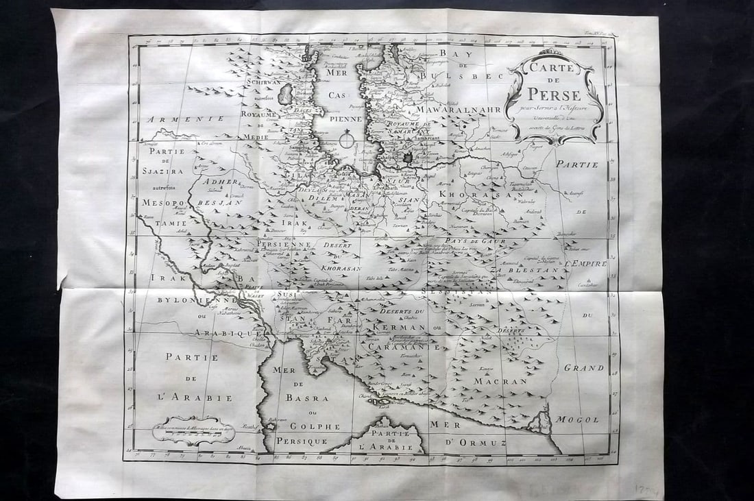 Psalmanazar & Sale C1770 Antique Map. Carte de Perse. Persia (1 of 1)