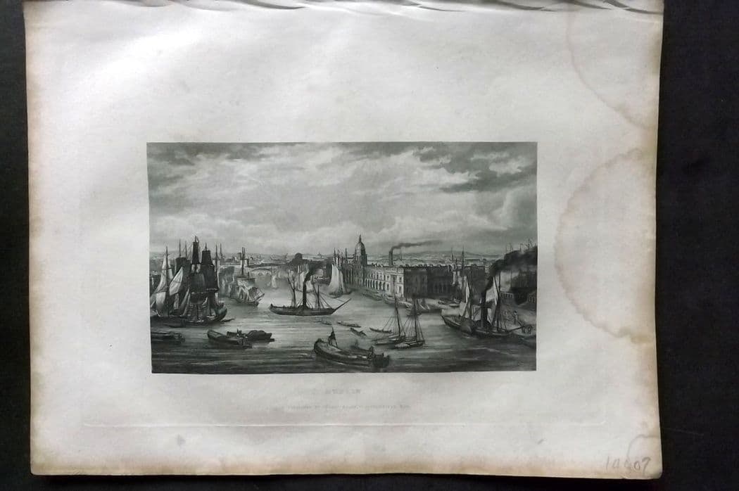 Kelly, Christopher 1841 Antique Print. Dublin, Ireland: Antique Steel Engraving Published 1841, London for "An Authentic History and Entertaining Description of the World and its Inhabitants..." by Christopher Kelly and Thomas Bartlett. Paper Size: 10.5 x