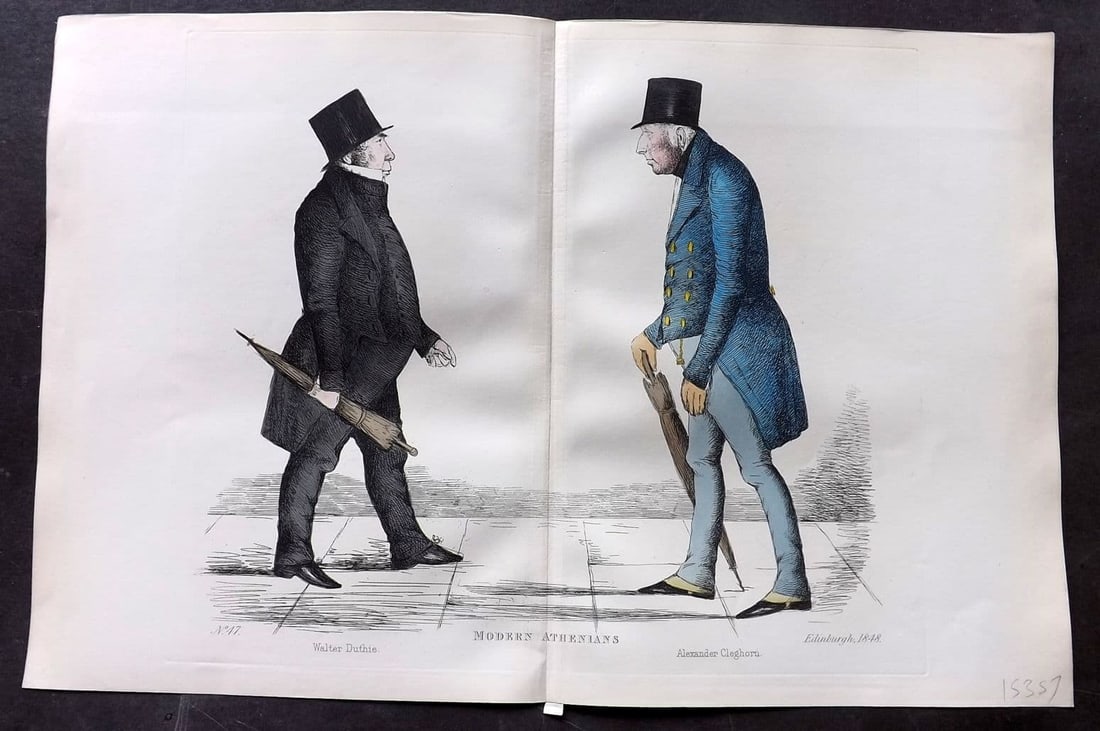 Crombie, Benjamin 1882 HCol Scottish Portrait Print. Walter Duthie & Alexander Cleghorn (1 of 1)