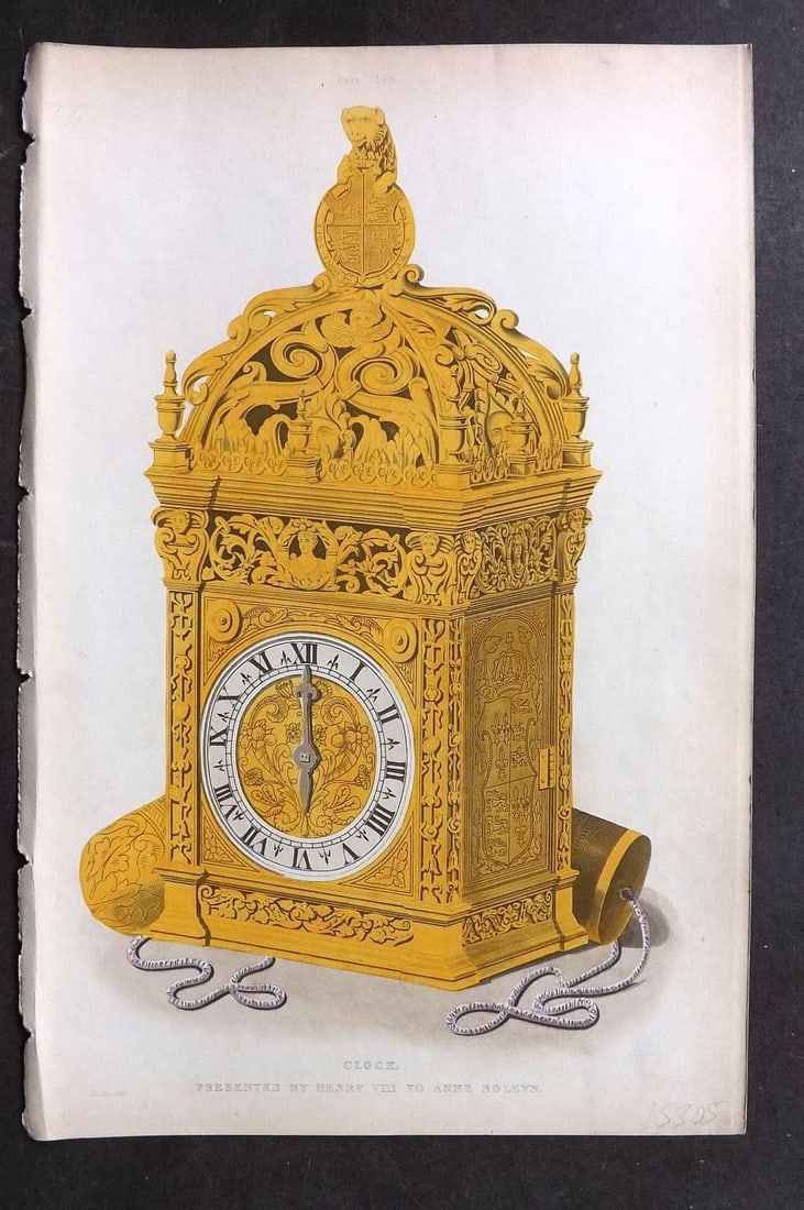 Shaw, Henry 1843 HCol. Clock Presented by Henry VIII to Anne Boleyn. 1533 (1 of 1)