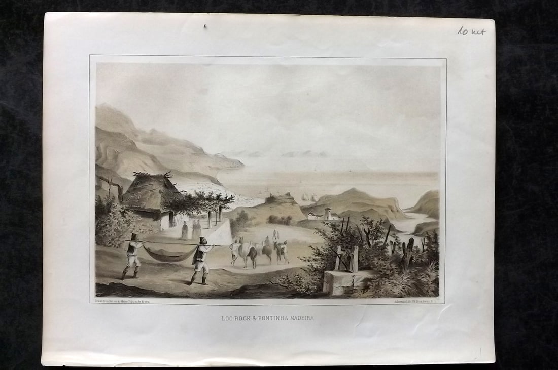 Perry, Matthew C. 1856 Print. Madeira - Loo Rock & Pontinha (1 of 1)