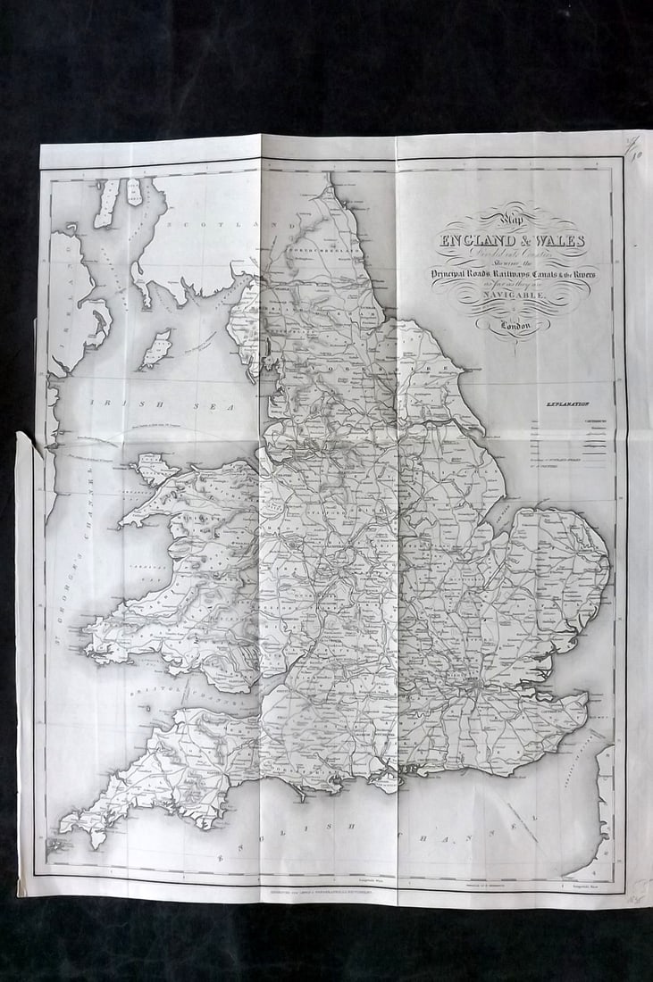Lewis, Samuel 1835 British Map. England & Wales (1 of 2)