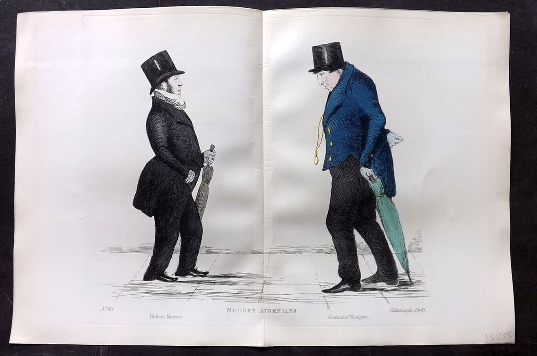 Crombie, Benjamin 1882 HCol Scottish Portrait Print. Robert Mercer & Alexander Youngson (1 of 1)