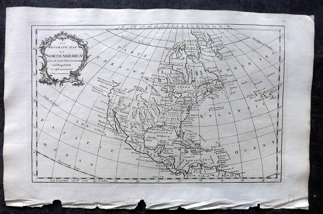 Drake, Edward 1768 Folio Map. North America (1 of 2)