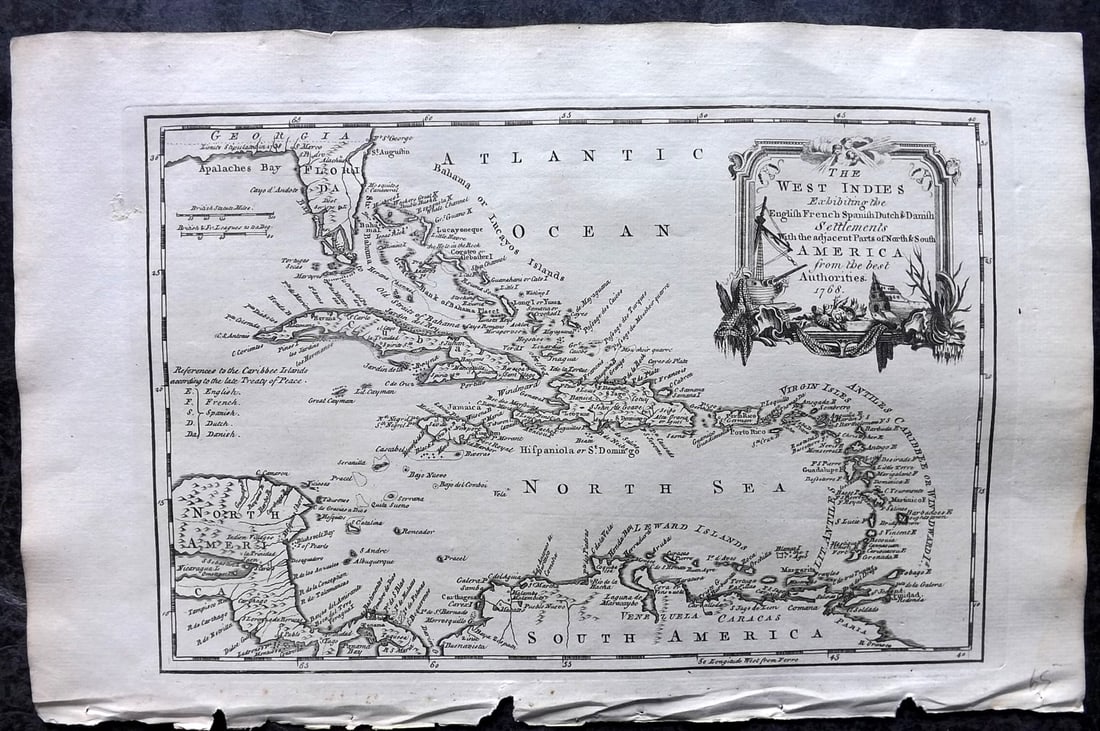 Drake, Edward 1768 Folio Map. West Indies, North & South America (1 of 2)