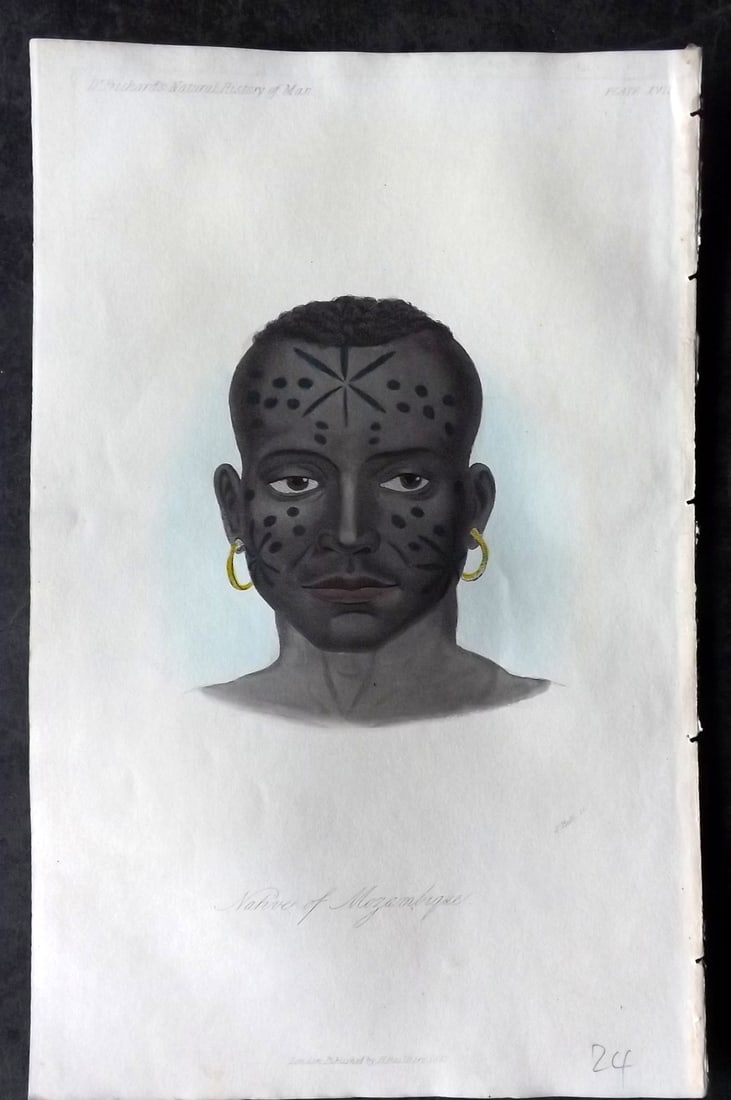 Prichard, James 1845 HCol Print. Africa - Native of Mozambique 17 (1 of 1)