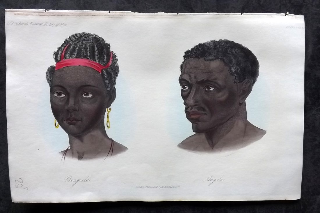 Prichard, James 1845 HCol Print. Africa - Native of Benguela & Angola 18 (1 of 1)