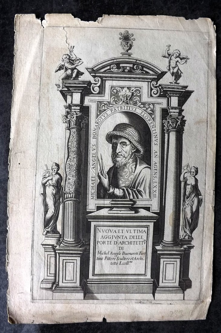 Buonarroti, Michel-Angelo 1618 Folio Architectural Title Page (1 of 1)