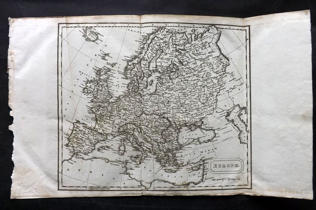 Kelly, Christopher 1829 Antique Map. Europe (1 of 1)