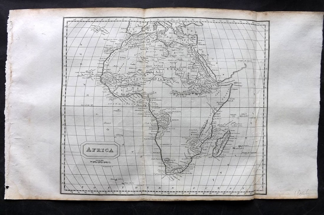 Kelly, Christopher 1829 Antique Map. Africa (1 of 1)