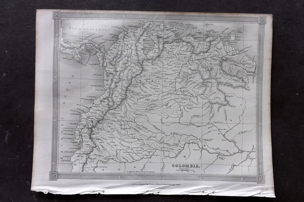 Findlay, Alexander 1841 Antique Map. Colombia (1 of 1)