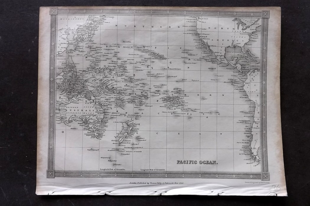 Findlay, Alexander 1841 Antique Map. Pacific Ocean (1 of 1)