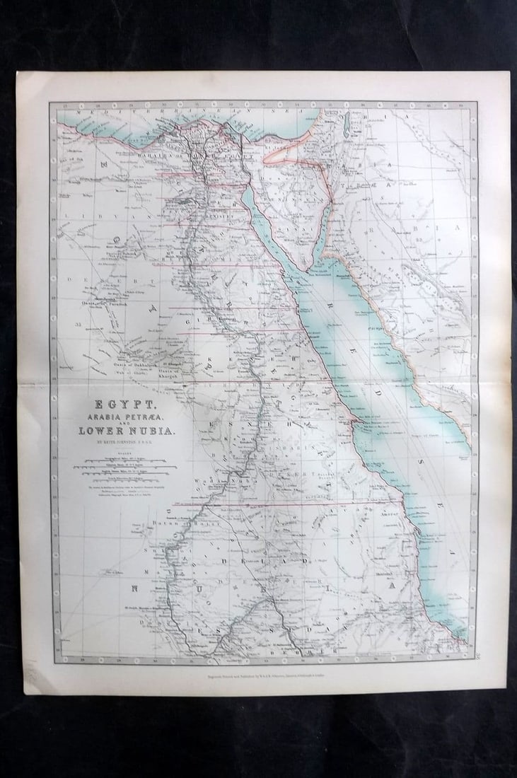 Johnston, Alexander 1894 LG Antique Map. England and Wales. Southern Sheet (1 of 1)