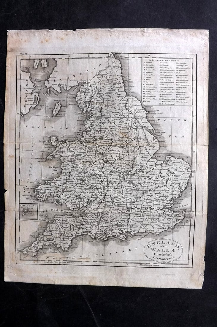 Guthrie, William 1812 Antique Map. England & Wales (1 of 1)
